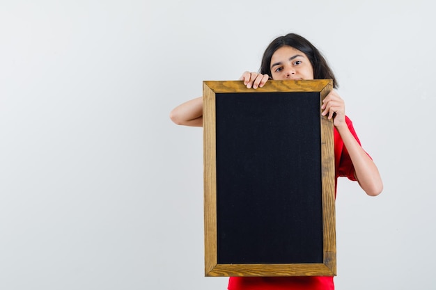 Expressive young girl posing