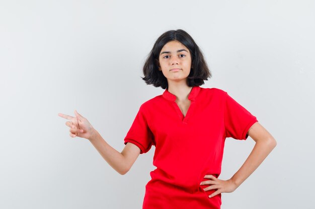 Expressive young girl posing