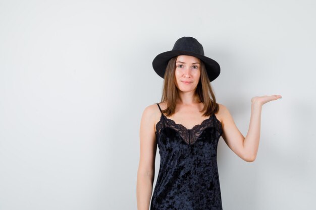 Expressive young lady posing in the studio