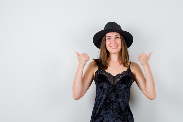 Expressive young lady posing in the studio