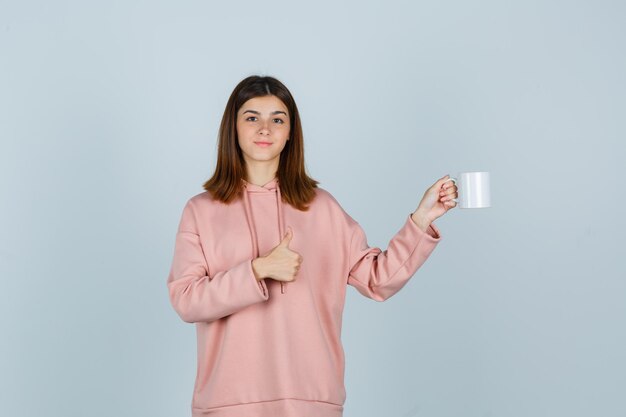 Expressive young lady posing in the studio