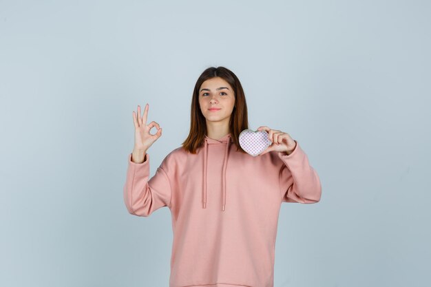 Expressive young lady posing in the studio