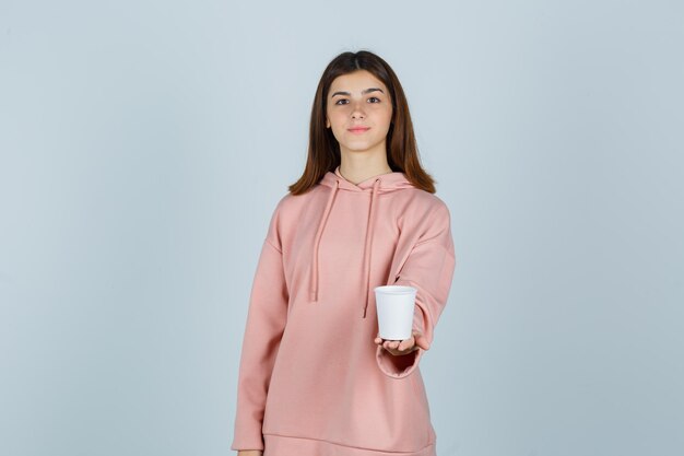 Expressive young lady posing in the studio