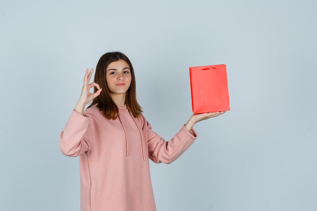 Expressive young lady posing in the studio