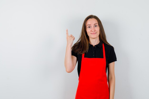 Expressive young lady posing in the studio