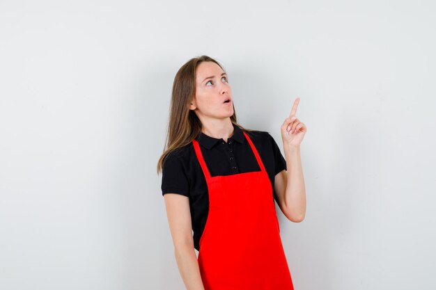 Expressive young lady posing in the studio