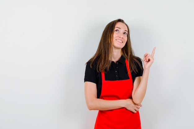 Expressive young lady posing in the studio