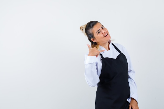 An expressive young lady posing