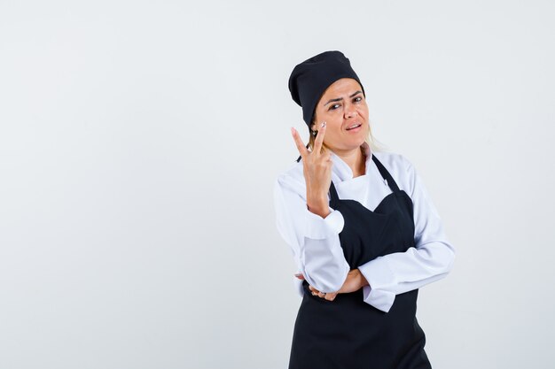 An expressive young lady posing