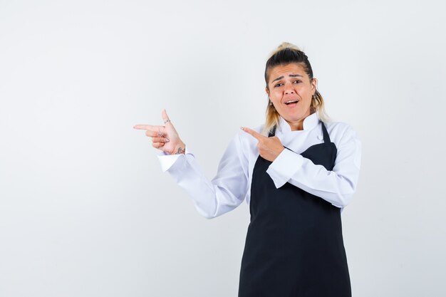 An expressive young lady posing