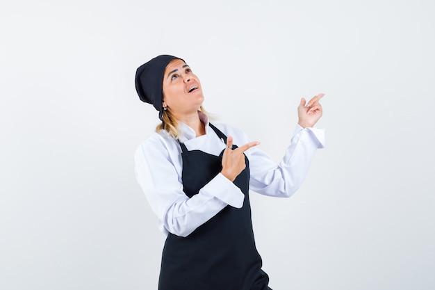 An expressive young lady posing