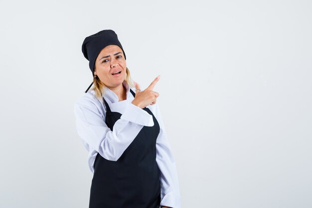 An expressive young lady posing