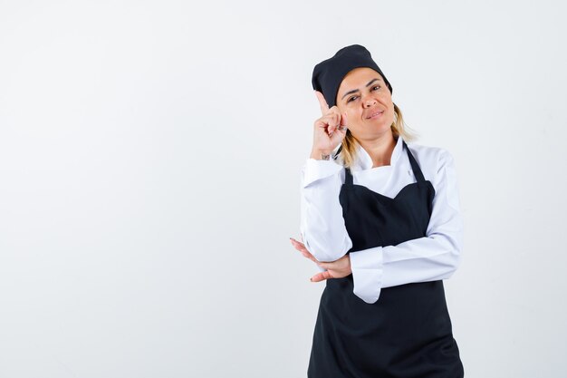 An expressive young lady posing