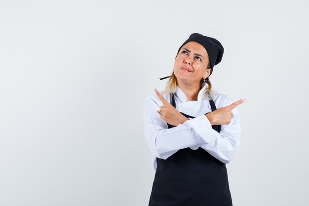 An expressive young lady posing