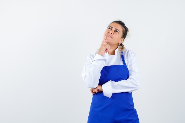 An expressive young lady posing