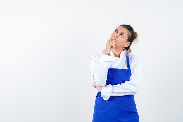 An expressive young lady posing