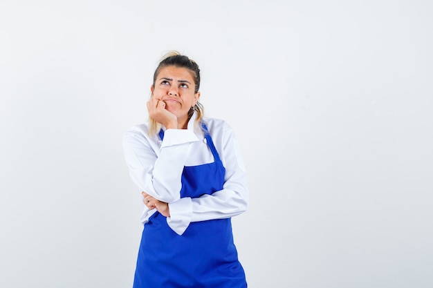 An expressive young lady posing