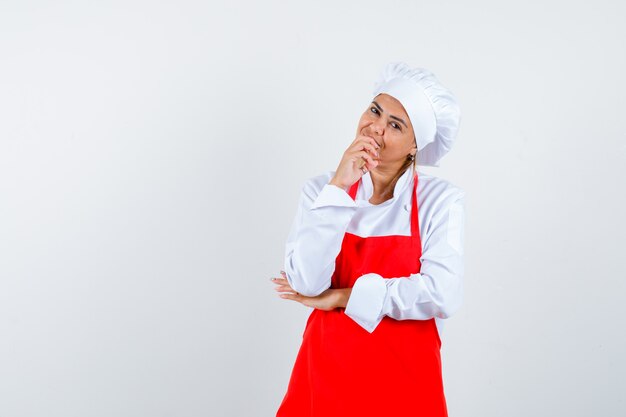 An expressive young lady posing