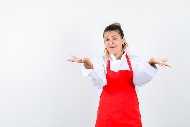 An expressive young lady posing