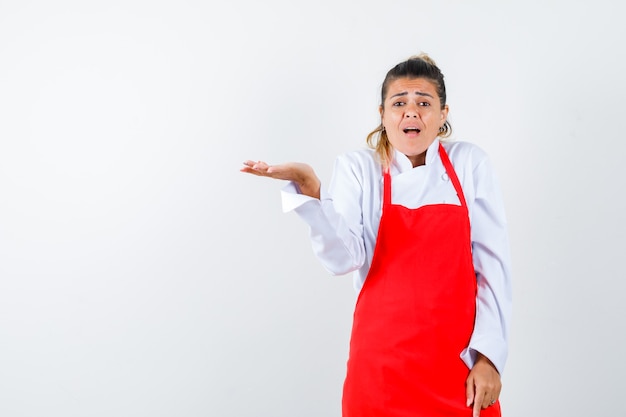 An expressive young lady posing