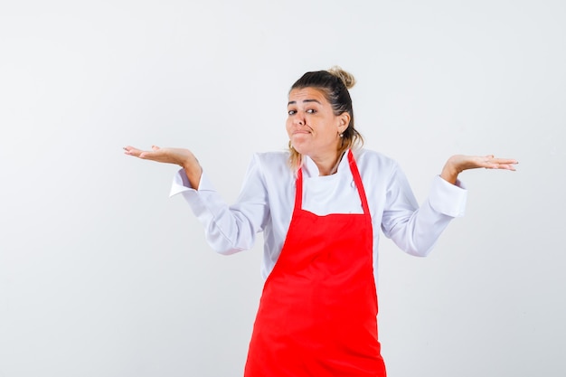 An expressive young lady posing