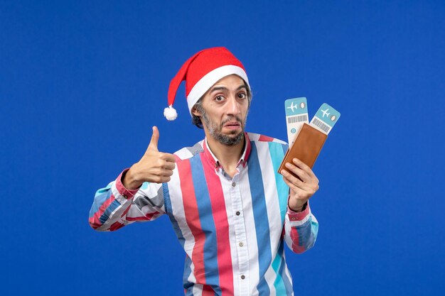 Expressive young man posing for Christmas