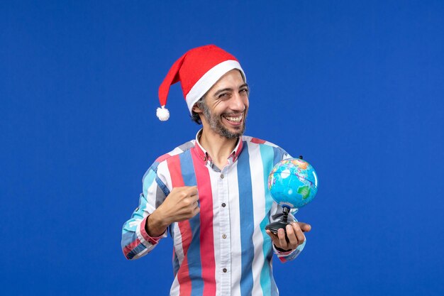 Expressive young man posing for Christmas