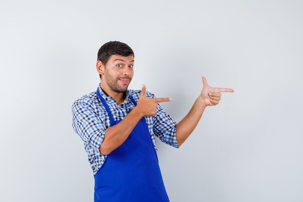 Expressive young man posing in the studio