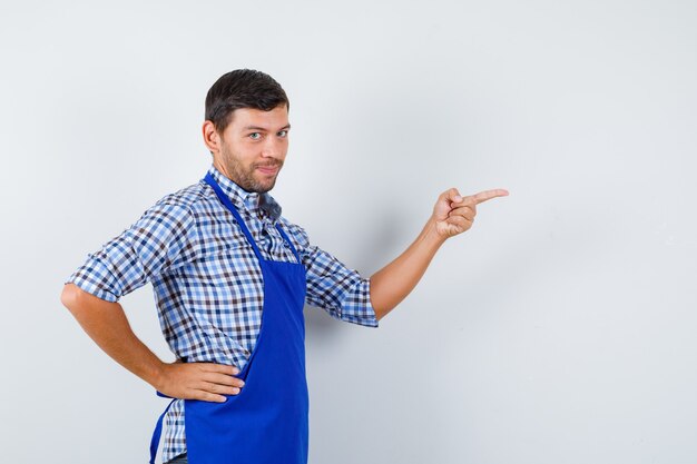 Expressive young man posing in the studio