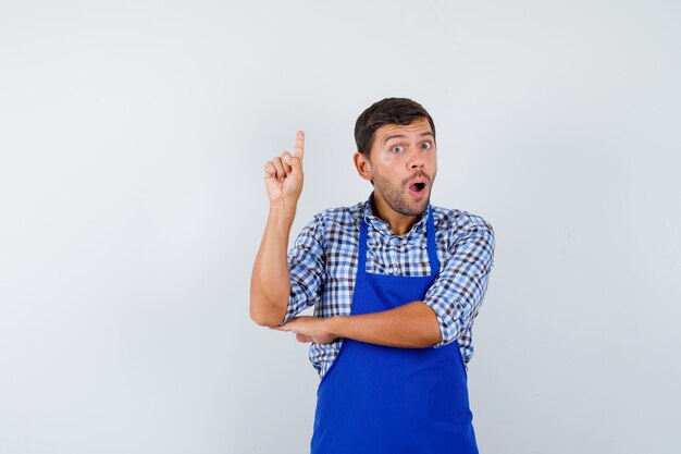 Expressive young man posing in the studio