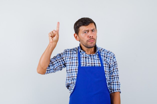 Expressive young man posing in the studio