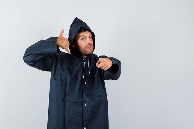 Expressive young man posing in the studio