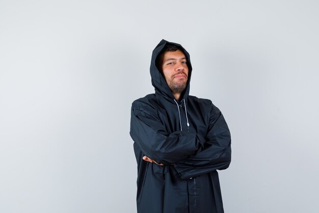 Expressive young man posing in the studio