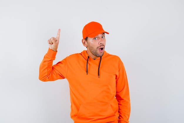 Expressive young man posing in the studio