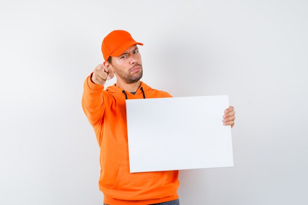 Expressive young man posing in the studio