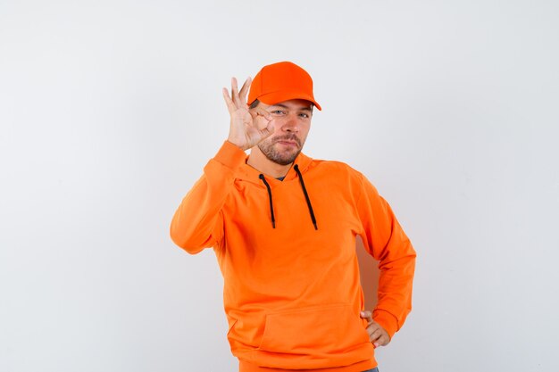 Expressive young man posing in the studio