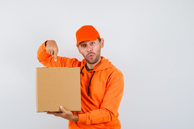 Expressive young man posing in the studio