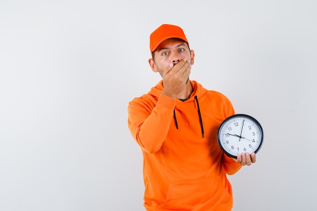 Expressive young man posing in the studio