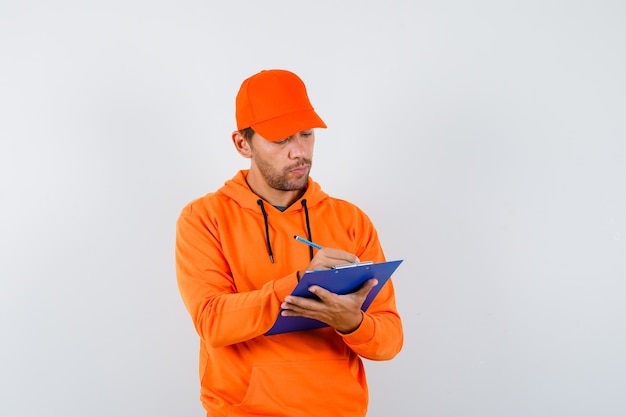 Expressive young man posing in the studio