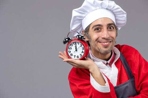 Expressive young man posing for winter holidays