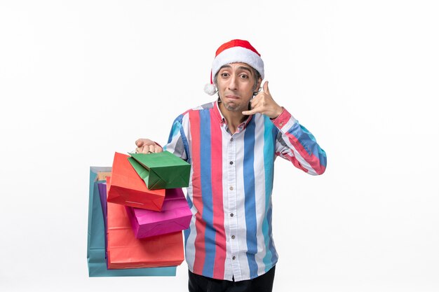 Expressive young man posing