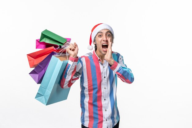 Expressive young man posing