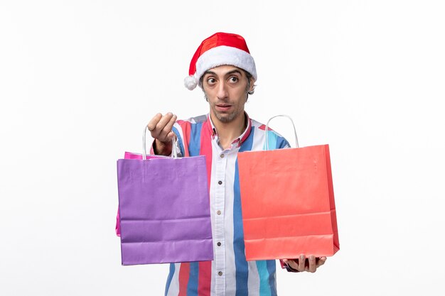 Expressive young man posing