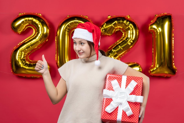 Free photo expressive young person posing for new year eve