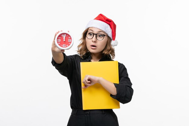 Expressive young person posing for winter holidays