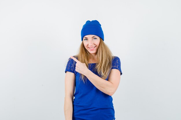 Expressive young woman posing in the studio