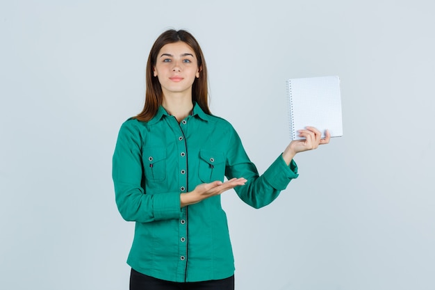 Expressive young woman posing in the studio