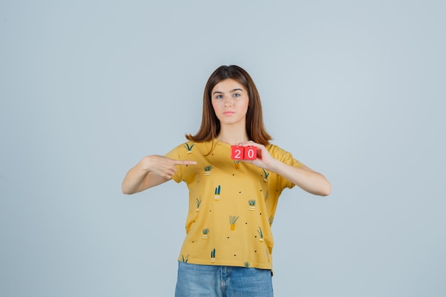 Expressive young woman posing in the studio