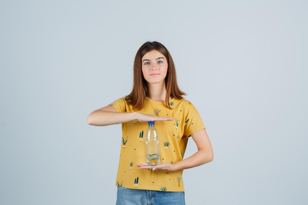 Expressive young woman posing in the studio