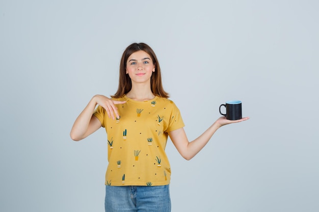 Expressive young woman posing in the studio